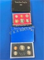 1982 AND 1983 US PROOF SETS