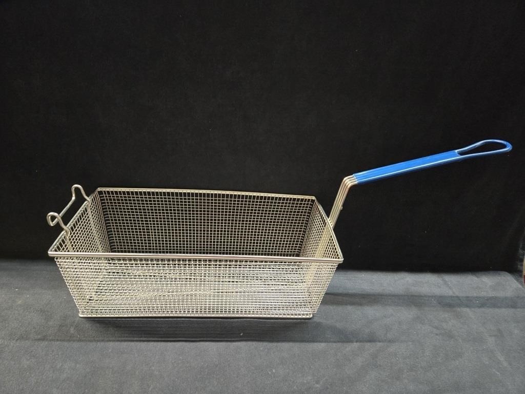 Stainless Commercial Fry Basket w/Insulated Handle