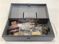 Lock Combination Box with Pins, Coins