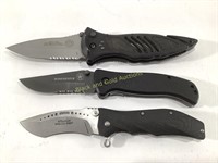 Lot of (3) Folding Pocket Knives, Winchester