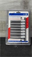 New 3/8" Drive Extra Long SAE Hex Bit Socket Set