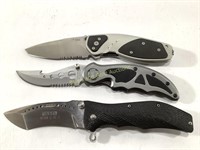 Lot of (3) Folding Pocket Knives