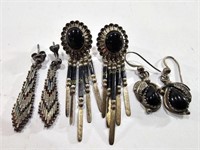 (3) Pairs Marked Sterling Earings