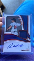 2023 Immaculate Collection Owen White Auto Patch /