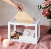AW BRIDAL Acrylic Card Box Wedding Card Box for