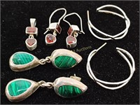 (3) Pairs Marked Sterling Silver Earrings