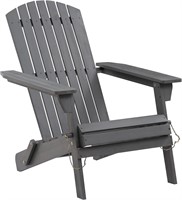 Outdoor Folding Adirondack Chair  Acacia Wood