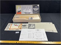 Vintage Wood Ship Model Kit