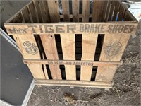 Tiger Brake Shoe Crate, 35" x 30" x 24.5 h