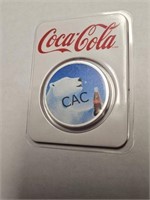 Coca-Cola 1oz Colorized Coin in Sleeve