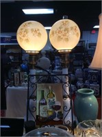 Pair of tall vintage lamps