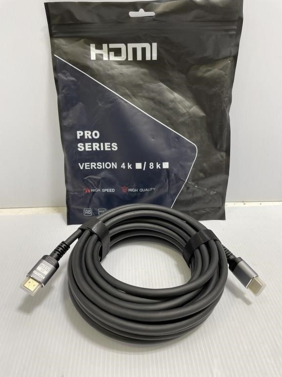 HDMI 4K UHD cord. Unknown length.