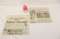 2 "Saddam Executed" Newpapers