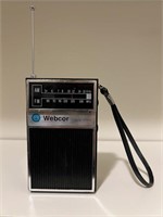 Vintage Webcor Solid State AM FM Radio