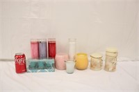 10 Various Size & Color Candles