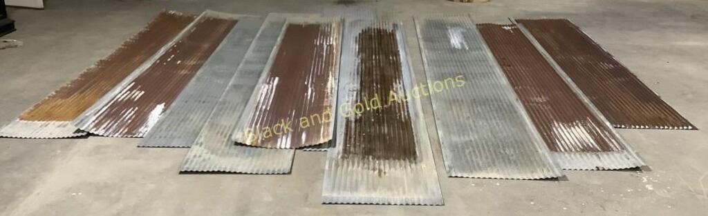 (10) Corrugated Metal Sheets
