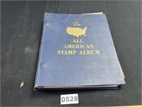 Postage Stamp Album w/ Stamps