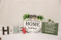 2 Home Signs & Thankful Sign