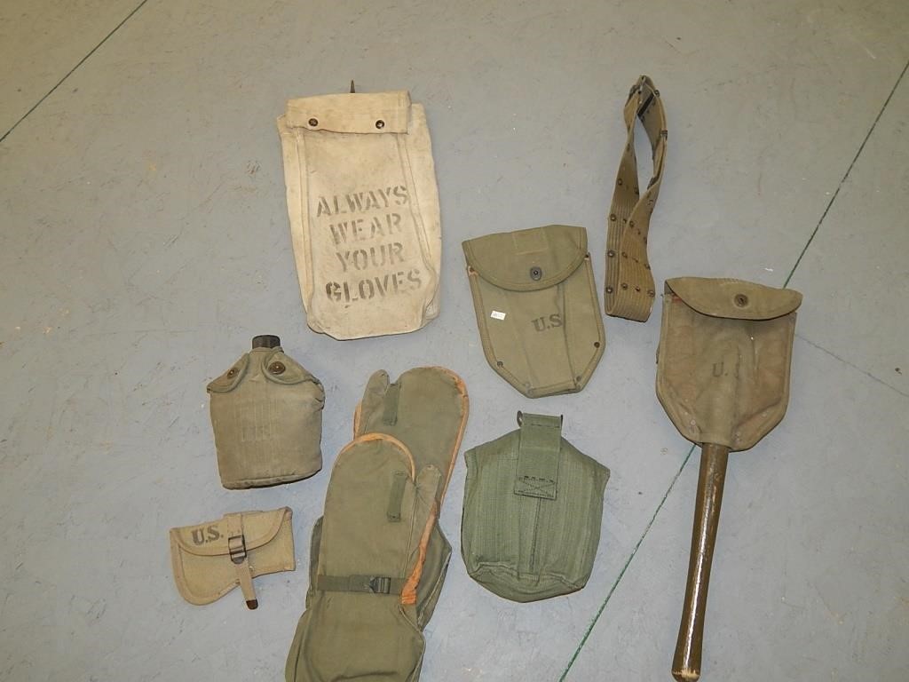 US Military Canteens, Mittens, Shovel & More