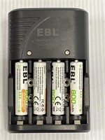 EBL smart rapid charger w 4 AAA batteries