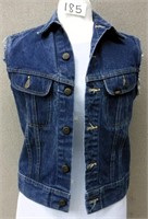 Vintage USA Lee Denim Jean Jacket Vest Sz18