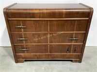 F.S. Harmon Wood Waterfall Chest of Drawers