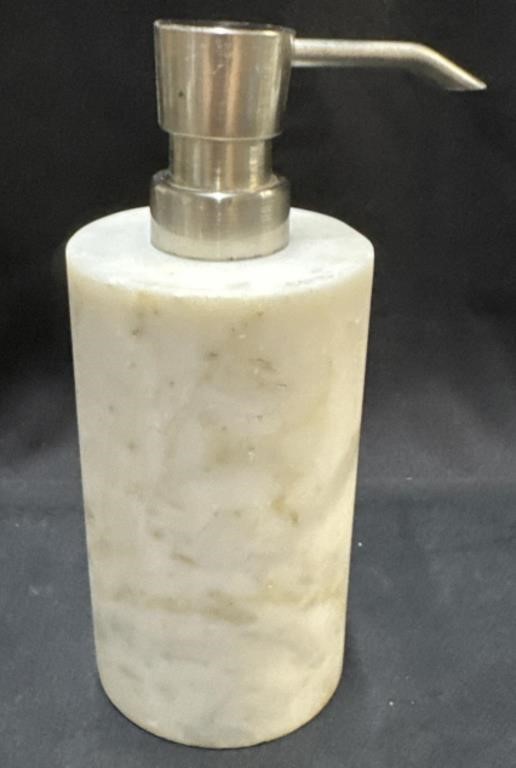 White Marble Soap/ Lotion Dispenser
