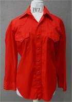 Vintage Sears Western Wear Red Snap Western Shirt