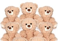 5 plush stuffed teddy bears approx 12"