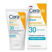 CeraVe Hydrating Sheer Face and Body Sunscreen - S