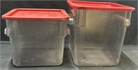 (2)  Commercial Food Storage Containers