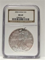 2004 American Eagle NGC MS69