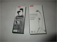 2 JVC Earbuds - Work