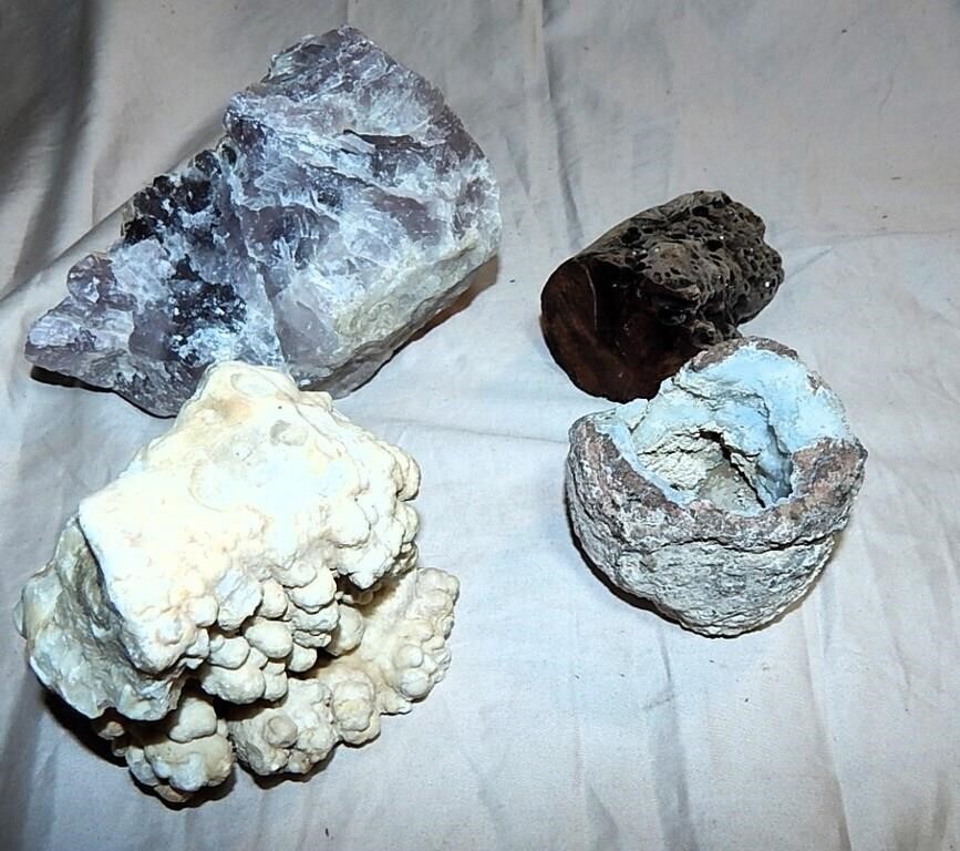 Antique Rocks, Mineral Geode Fossils