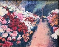 Ronald Owen Elkins 24x30 O/B "Chrysanthemums"