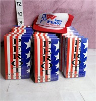 29 Sealed Perot For President VHS Tapes & Hat 1992
