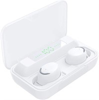 True Wireless Earbuds With Power Bank White