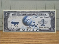 Baby boy banknote