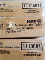 new boxes of 48 sanitizer/cleaner tablets