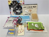 Lot of assorted gifting and party items