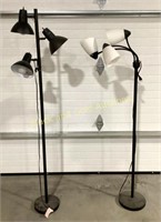 (2)3 Light Floor Lamps