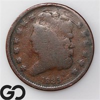 1835 Classic Head Half Cent, Good Bid: 65