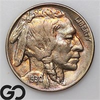 1930-S Buffalo Nickel, Nice Color