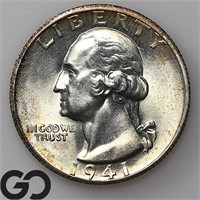 1941-S Washington Quarter, Gem BU+ Bid: 80