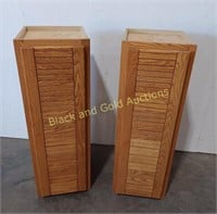 (2) Pull Out Shelf Cabinets