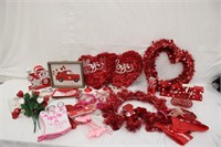 Generous Lot of Valentines Decor Items