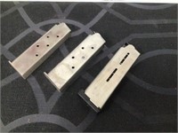 (3) 45 Auto 1911 Pistol/Gun Magazines Lot