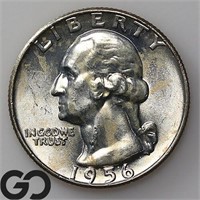 1956-D Washington Quarter, Gem BU+ Bid: 32