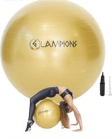 Exercise Ball, Glampions Gold Exercise Ball for