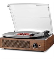 Bluetooth Turntable Vinyl Record Player with